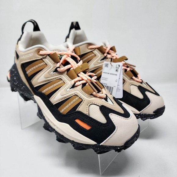 Adidas Hiking Shoes Womens 9 Beige Black Orange Hyperturf Adventure Magic Trail